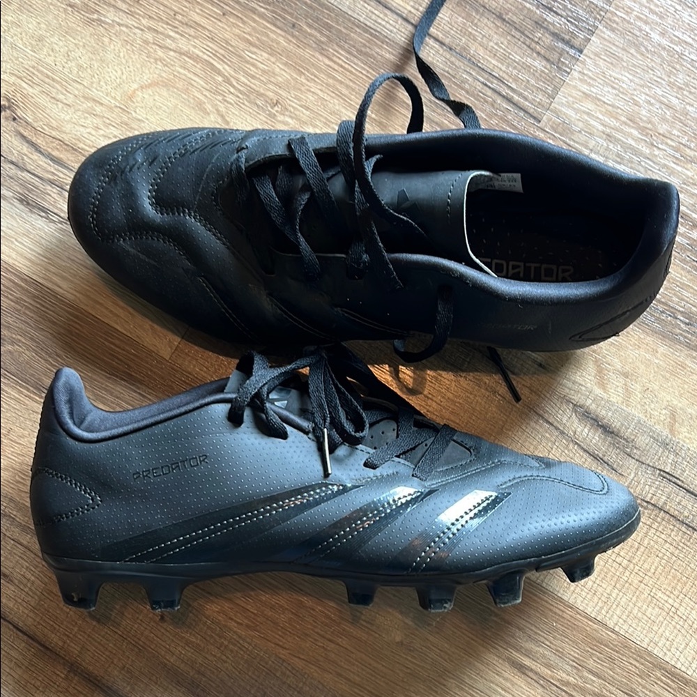 Adidas Black Athletic Soccer Shoes